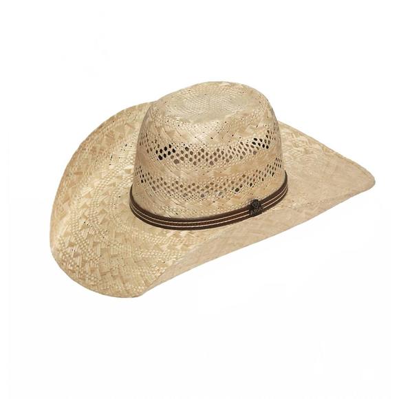 NEW ARIAT men's sisal punchy straw hat in natural